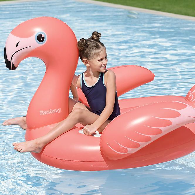 Felfújható matrac díszes flamingó 1,38x1,07m 41525 