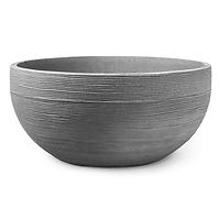 Vésett tál Ø 60 x H 28 cm szürke