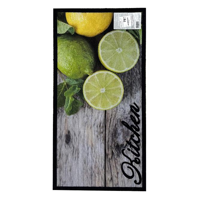Konyhai szőnyeg 50x100 cm Kitchen Golden Greenery 04