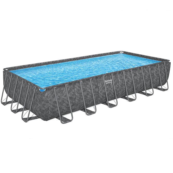Szögletes medence kerettel és kiegészítőkkel APX 7.32x3.66x1.32m 561KG,2