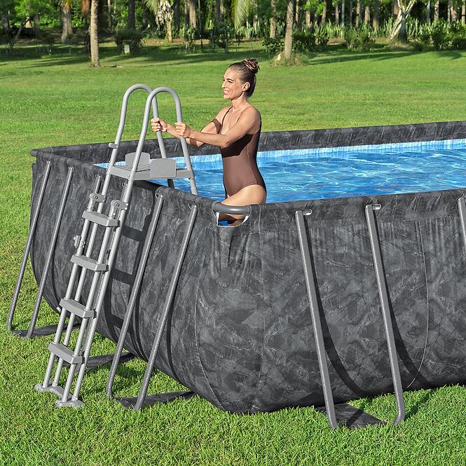 Szögletes medence kerettel és kiegészítőkkel APX 7.32x3.66x1.32m 561KG,4