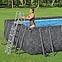 Szögletes medence kerettel és kiegészítőkkel APX 7.32x3.66x1.32m 561KG,4