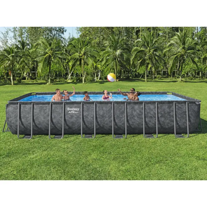 Szögletes medence kerettel és kiegészítőkkel APX 7.32x3.66x1.32m 561KG