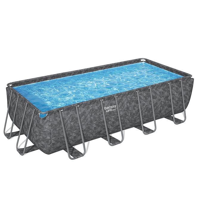 Szögletes medence kerettel és kiegészítőkkel  APX 5.49x2.74x1.32m 561KA,2