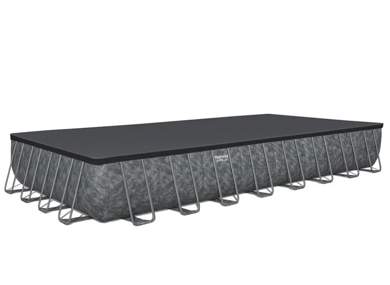 Szögletes medence kerettel és kiegészítőkkel  APX 9.56x4.88x1.32m 561KJ,3