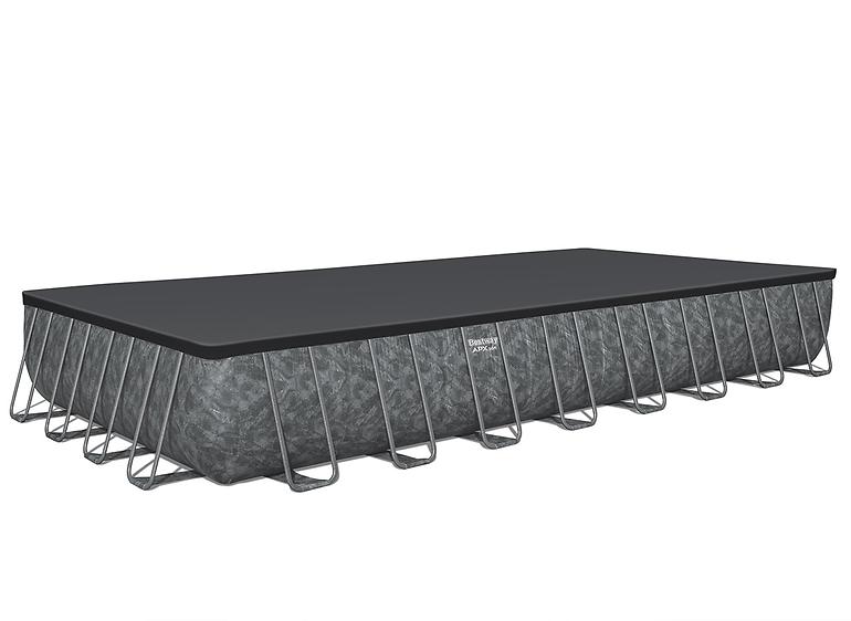 Szögletes medence kerettel és kiegészítőkkel  APX 9.56x4.88x1.32m 561KJ,3