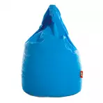 Babzsák XL öko-bőr égszínkék