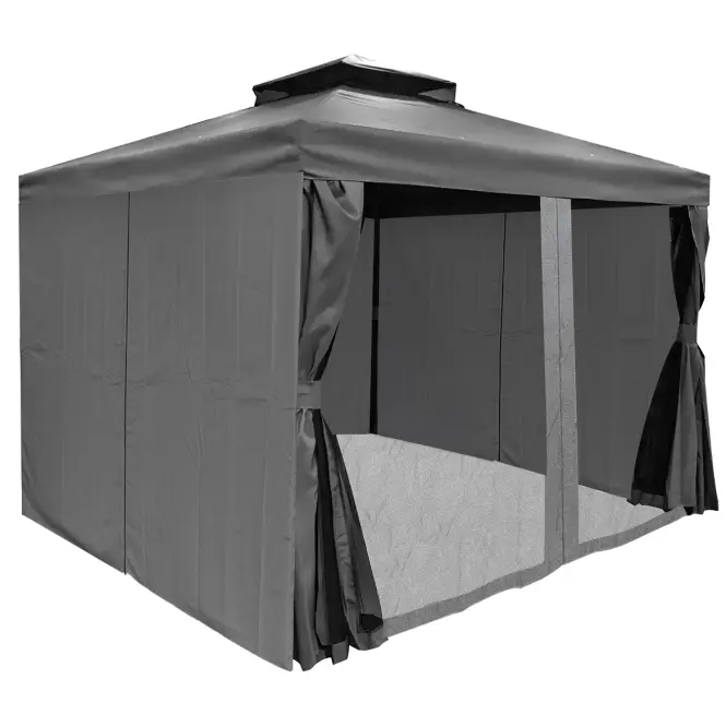 Kerti pavilon Porto 3x3x2.7m grafit