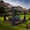 Kerti pavilon Porto 3x4x2.7m grafit,2
