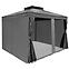 Kerti pavilon Porto 3x4x2.7m grafit,4