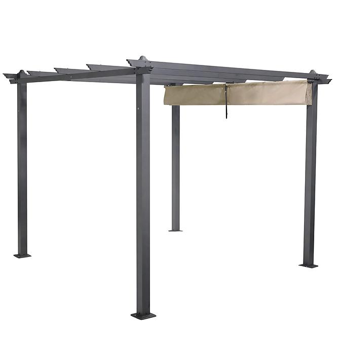 Kerti pavilon / pergola Pescara 3x3x2.35m bézs