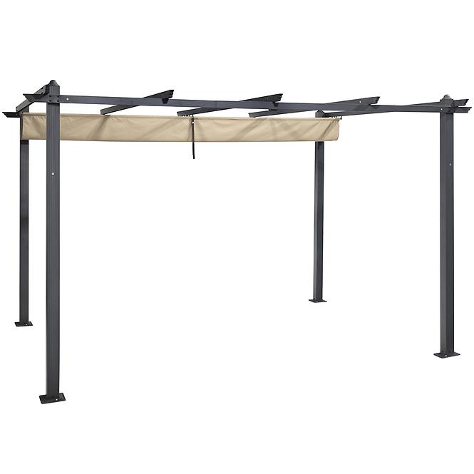 Kerti pavilon / pergola Pescara 3x4x2.35m bézs
