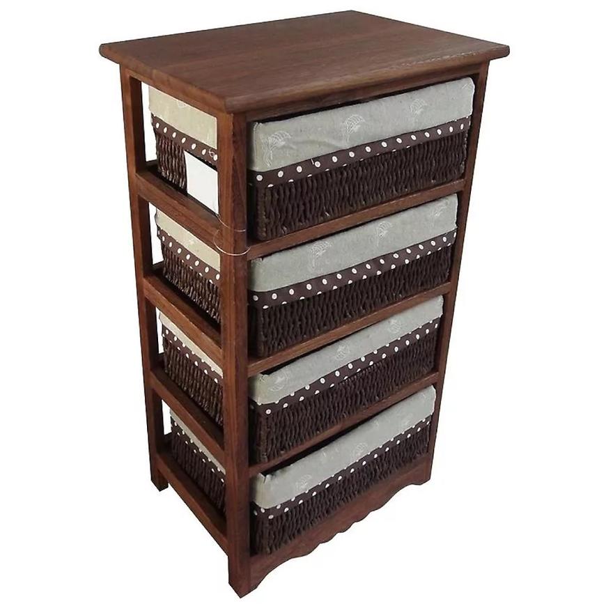 Komód 4 kosár 12658 dió