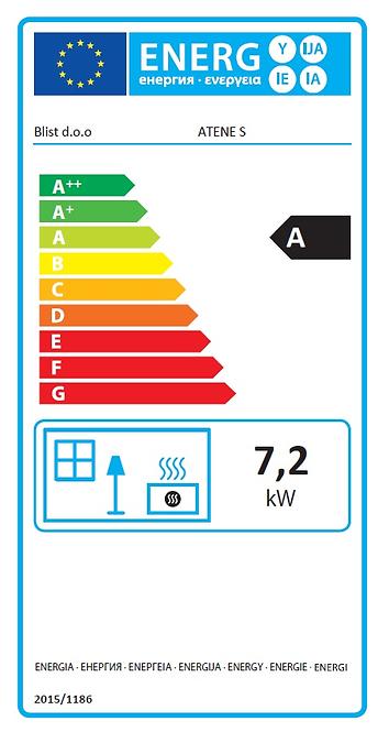 Kandalló kályha Atene S 7,2 kW