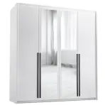 Szekrény Naomi 210 Fehér/ Tükör