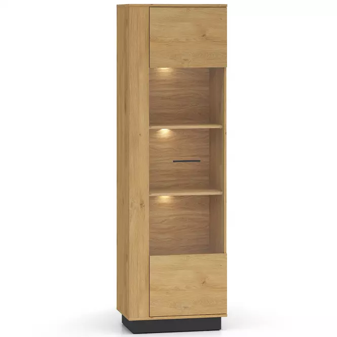 Vitrin Modesto 02 tölgy/fekete