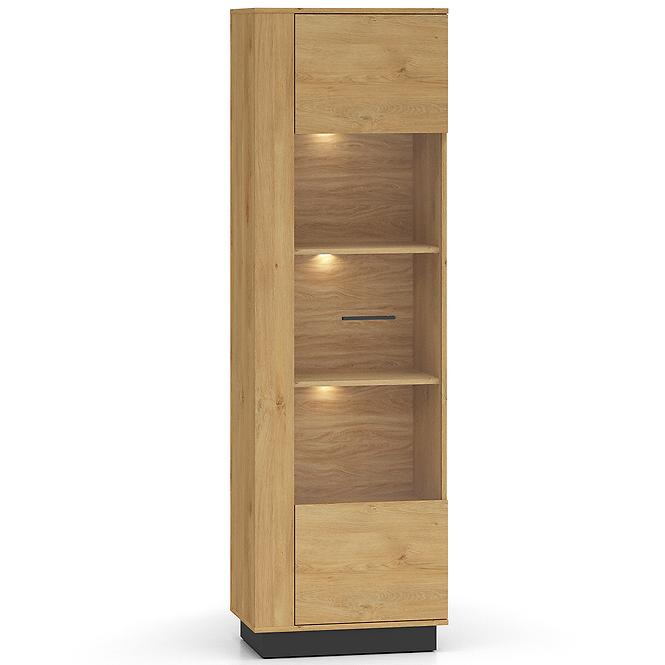 Vitrin Modesto 02 tölgy/fekete,4