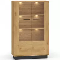 Vitrin Modesto 03 tölgy/fekete