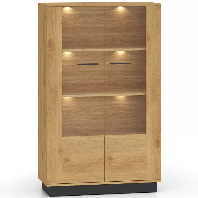 Vitrin Modesto 03 tölgy/fekete