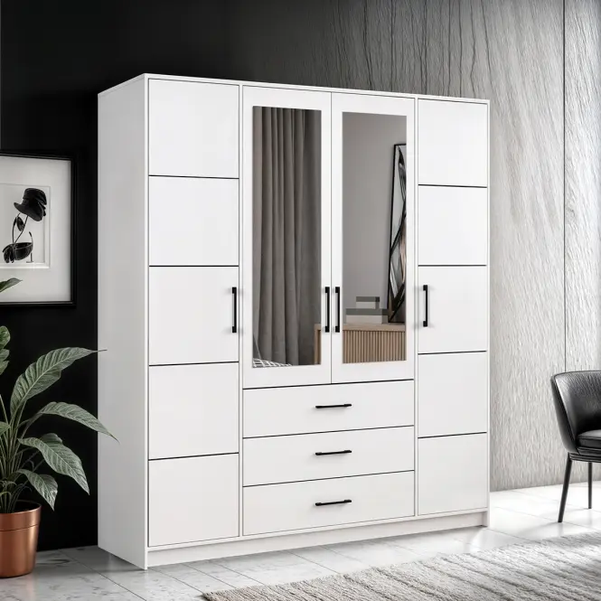 Szekrény Belluno 200 fehér