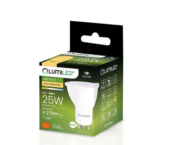 Izzó Lumiled LED GU10 3W 270LM 120ST. CB
