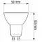 Izzó Lumiled LED GU10 3W 270LM 120ST. CB,7