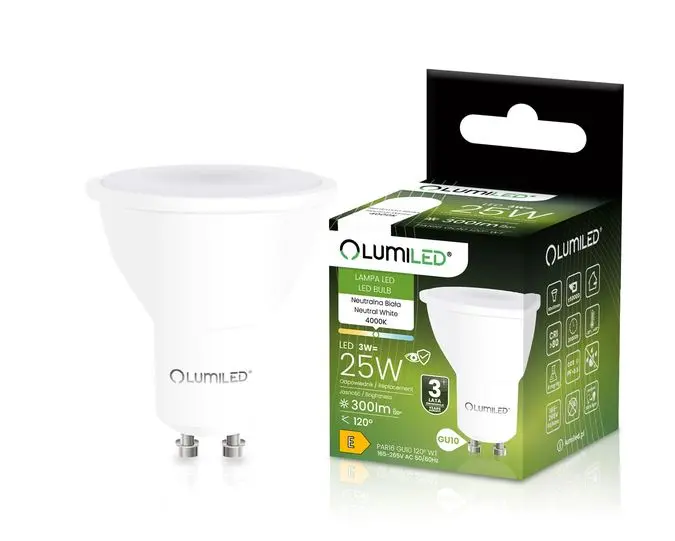 Izzó Lumiled LED GU10 3W 120ST. NB,2