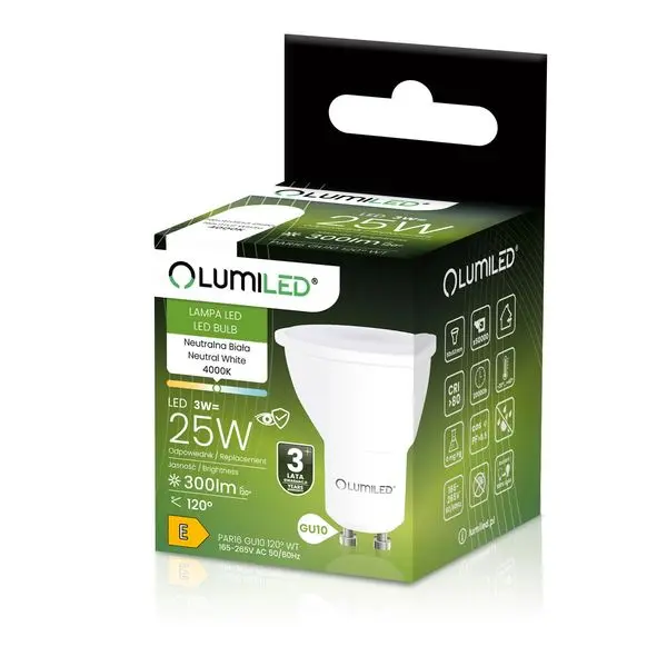 Izzó Lumiled LED GU10 3W 120ST. NB