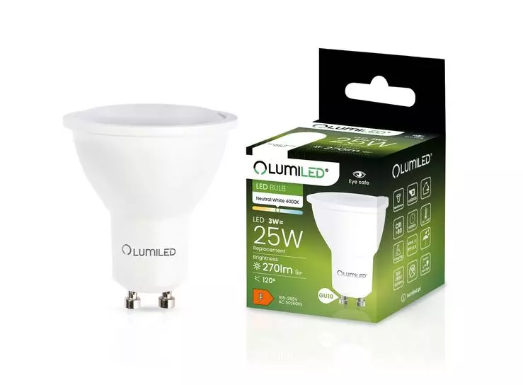 Izzó Lumiled LED GU10 3W 270LM 120ST. NB,2