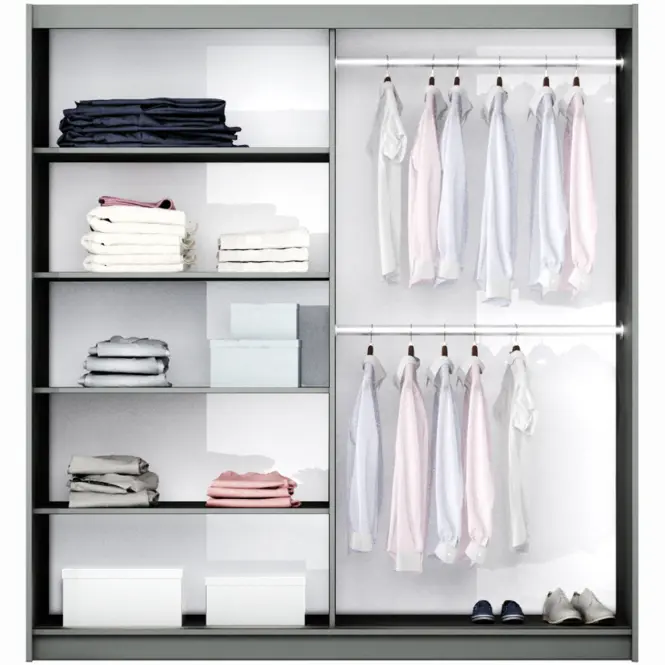 Szekrény Vigo 120 Platinum/Tükör,3