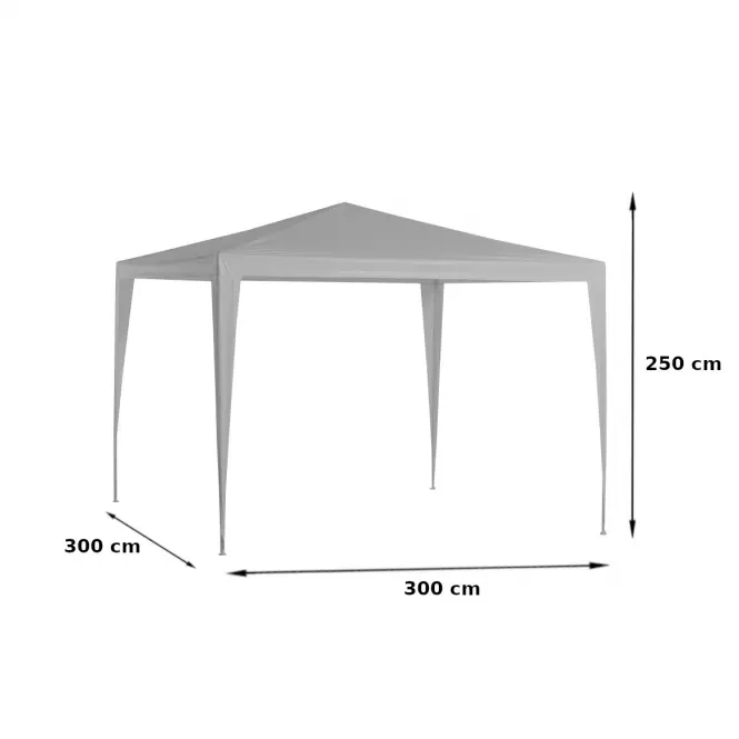 Kerti pavilon 3x3x2,5 m zöld,2