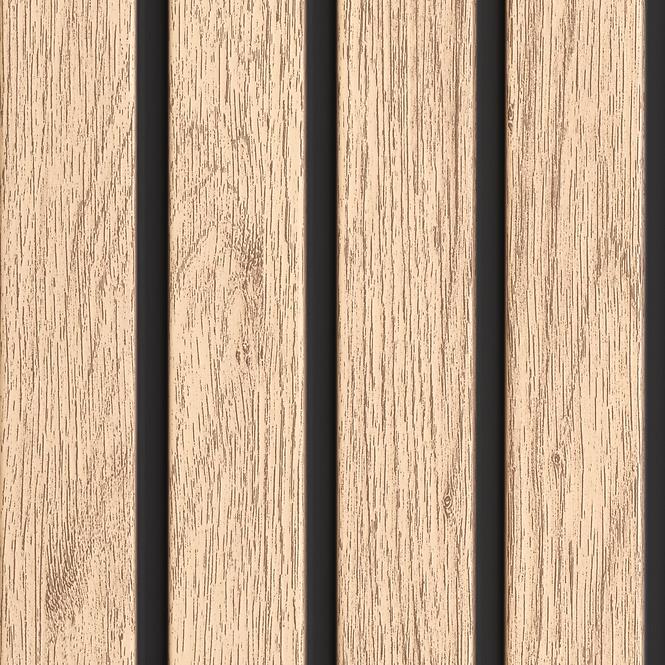 Dekorációs panel FRONTO V-BLACK Tölgy világos  0,25x2,95 m