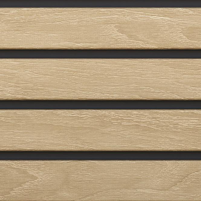 Dekorációs panel Fronto V-BLACK tölgy 0,25x2,95M