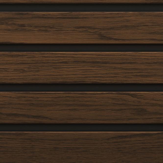Dekorációs panel FRONTO V-BLACK Dió 0,25x2,95 m