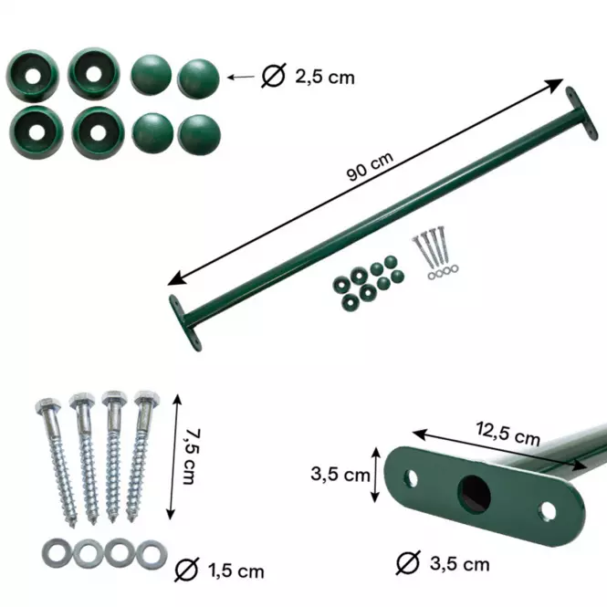Fém gátos rúd 90 cm,4