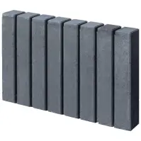 Paliszád szegélykő Tetron grafit 6x30x51 cm