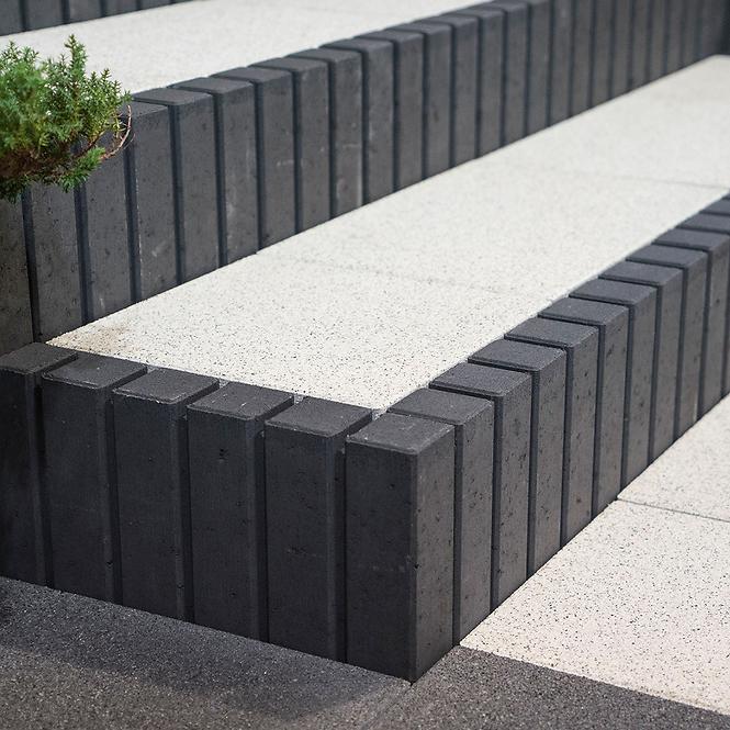 Paliszád szegélykő Tetron grafit 6x30x51 cm