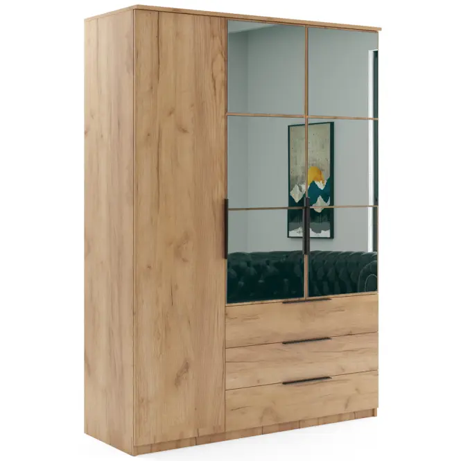 Szekrény Florencja craft arany 150x215