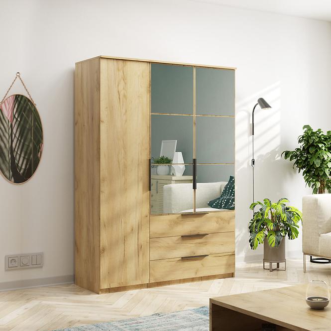 Szekrény Florencja craft arany 150x215