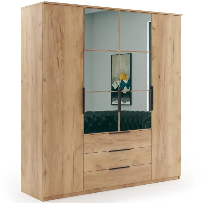 Szekrény Florencja craft arany 200x215