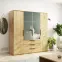Szekrény Florencja craft arany 200x215,2