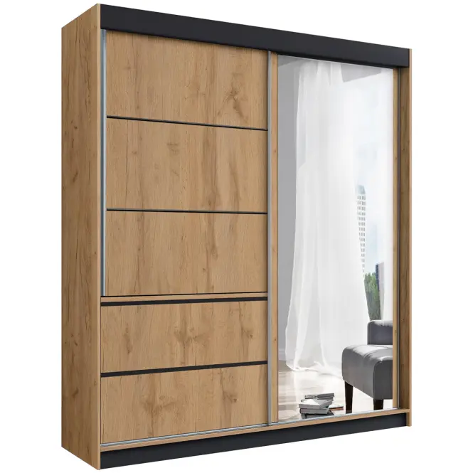 Szekrény Adel craft arany 150x215