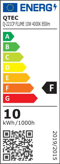 Mennyezeti lámpa LED QTEC Q-221CP Flume 10W 4000K fekete