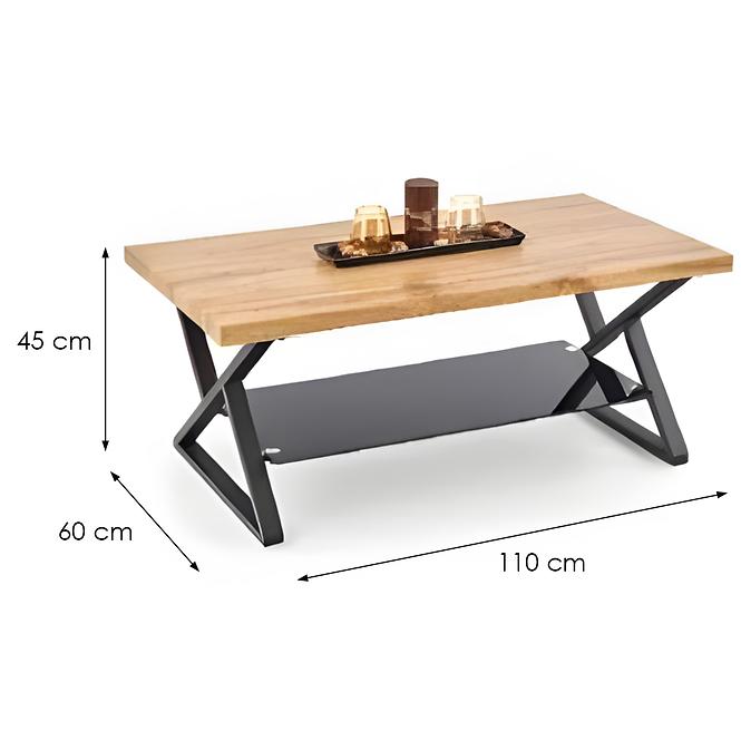 Dohányzóasztal Dragan 10796 tölgy/fekete,2