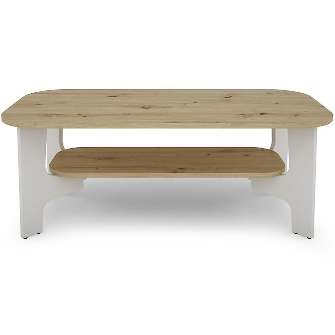 Dohányzóasztal Palermo 110x55 Artisan/fehér
