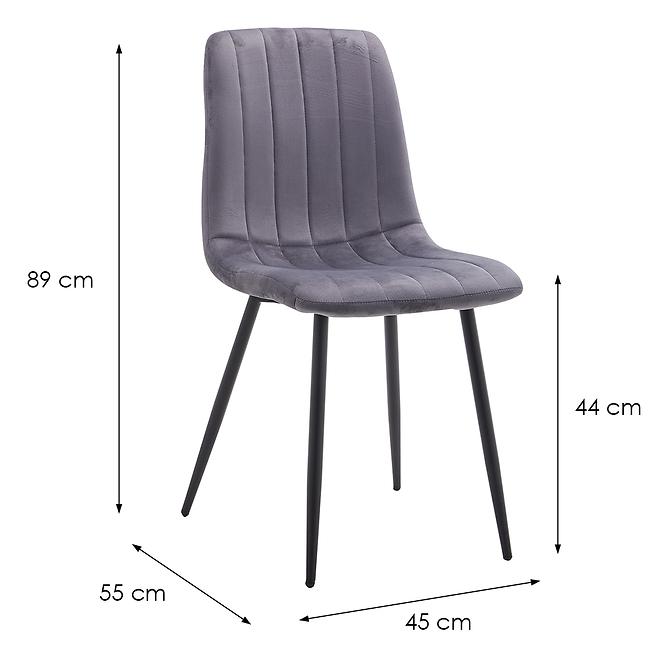 Szék Stebs 9529 szürke,9