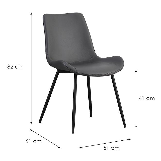Szék Kira 10418 grafit,5
