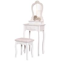 Fésülködő asztal +Taburett Sylvia 012 9512 fehér