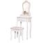 Fésülködő asztal +Taburett Sylvia 012 9512 fehér,3