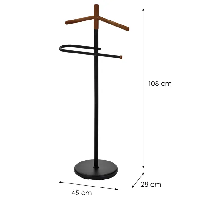 Kabát akasztó Gc6679 Fekete/dió